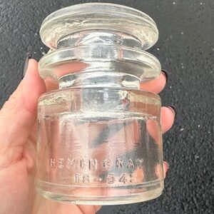 Clear Glass Hemingray Insulator